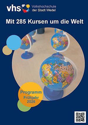 Cover des aktuellen Programmheftes der vhs Wedel