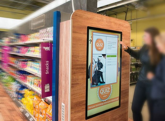 Auch in Supermärkten im Einsatz: Touchscreens von Eyefactive