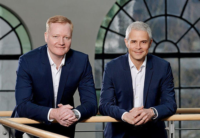 Fabian Peters (links) und Maik Müller führen die Nynomic AG.