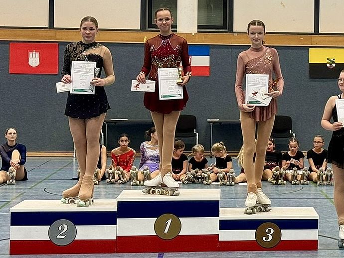 Sophia Ebeling: Erster PLatz bei den Anfängern 3.1. 