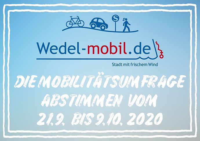 Die Mobilitätsumfrage startet am 21. September. Foto: Stadt Wedel/Kamin