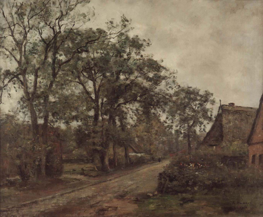 Rudolf Höckner, "Alte Dorfstraße"
