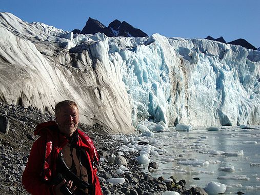 Hartmut Thierfelder mag Gletscher und dreht über kalte Landschaften und ihre Tierwelt faszinierende Filme,
