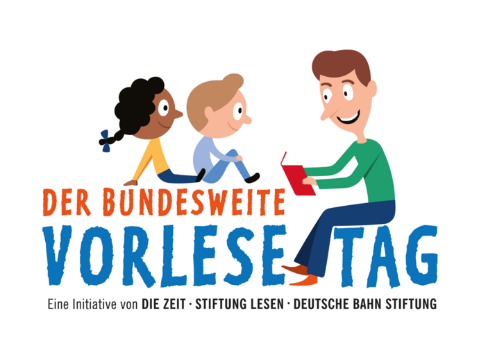 Logo Bundesweiter Vorlesetag (Foto: DIE ZEIT, Deutsche Bahn AG/Deutsche Bahn Stiftung sowie Stiftung Lesen)