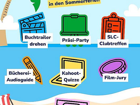 In den Ferienmonaten Juli und August lädt die Bücherei zu den Medienwochen ein (Foto: Stadtbücherei)