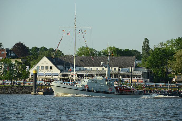 Eines von vieren: Das dänische Minensuchboot war Teil einer Flotille.