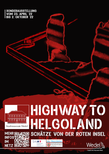 Bis 2. Oktober 2022 läuft die Ausstellung „Highway to Helgoland – Schätze von der roten Insel“ im Stadtmuseum Wedel. Foto: Stadt Wedel/Kamin