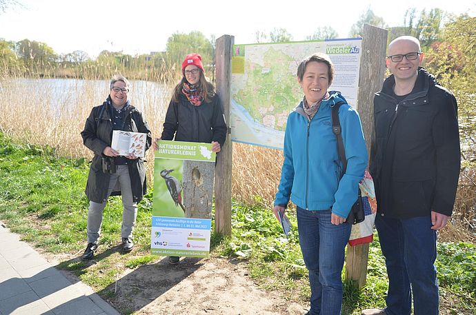 Ihre Herzen schlagen für die Natur: Martina Möllenkamp (von links), Kerstin Felde, Andrea  Keller und Dr. Björn Otte.