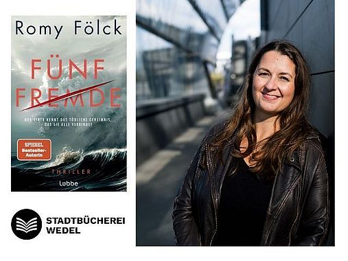 Romy Fölck liest aus "Fünf Fremde" in der Bücherei (Copyright Bastei Lübbe AG und Kerstin Petermann)