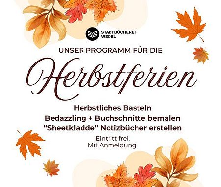 Das Herbstferienprogramm der Bücherei (Foto: Stadtbücherei)