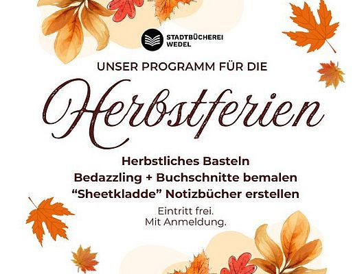 Das Herbstferienprogramm der Bücherei (Foto: Stadtbücherei)