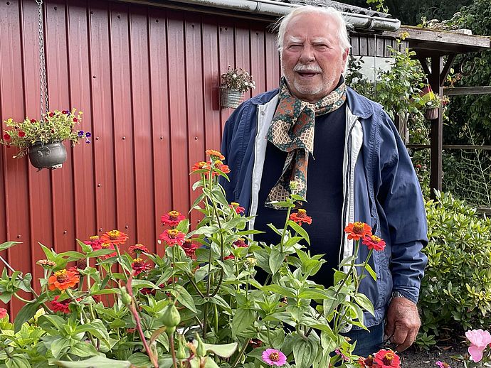 92 Jahre alt - und jeden Tag im Garten: Siegfried "Siggi" Rosowsky.