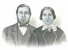 Julius Hinrich Ladiges mit seiner Frau