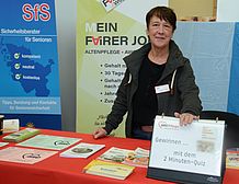 Susanne Riedel von der AWO-Pflege wartete sogar mit einem kleinen Quiz auf.
