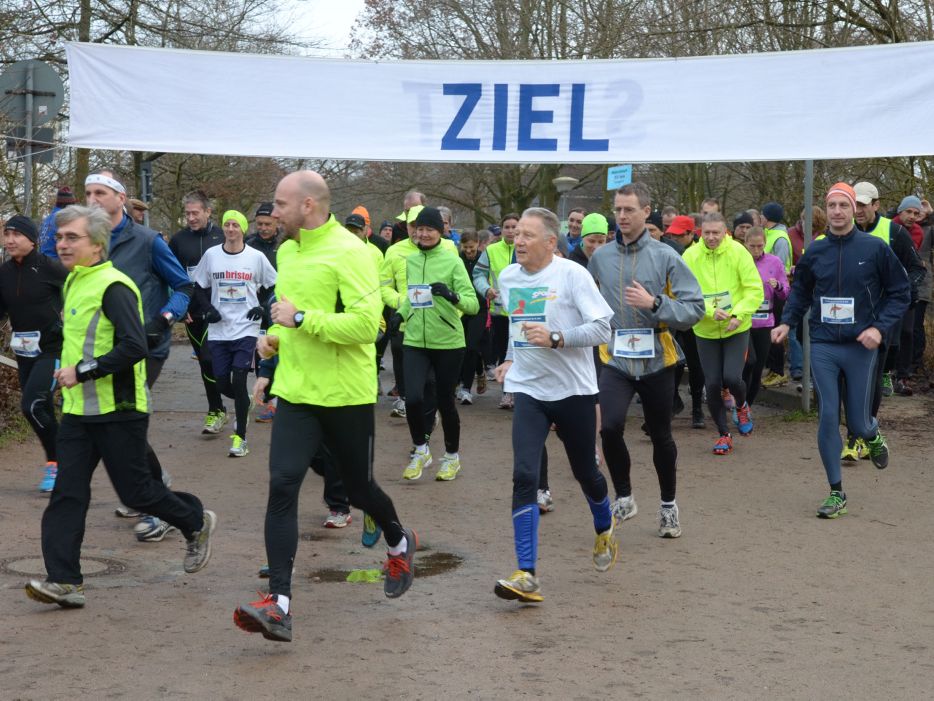 Läufer vor Ziel