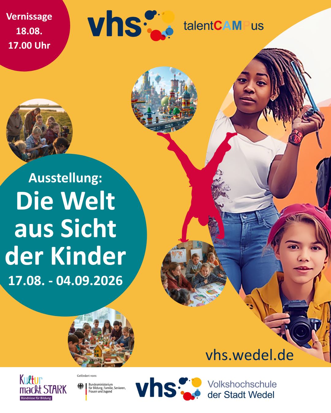 Plakat der Ausstellung "Die Welt aus Sicht der Kinder"
